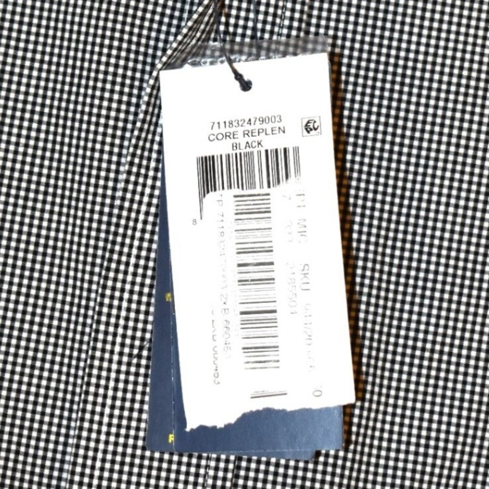 Ralph Lauren Button Down Shirt Mens 2XB Black New Gingham Mini Check Long Sleeve - Picture 4 of 5